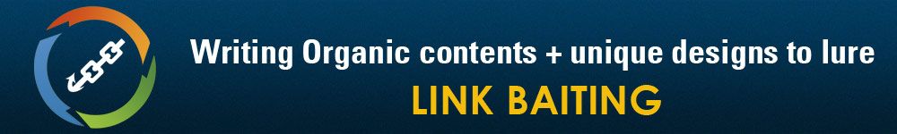writing organic contents + unique designs to lure link building